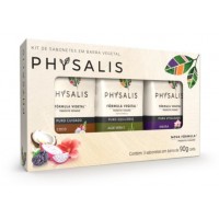 Kit com 3 Sabonetes Physalis